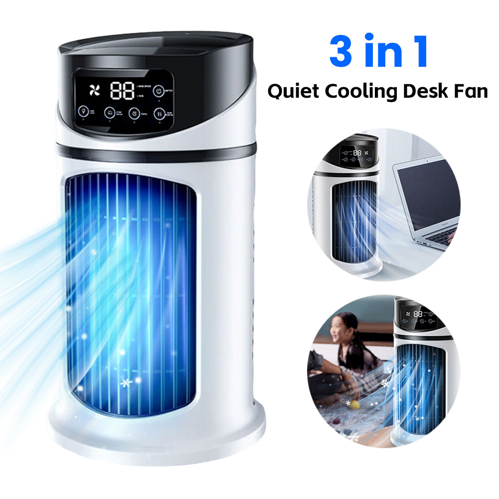 Portable Air Conditioner USB Mini Air Conditioner Air Cooler Fan Water Cooling Fan Air Conditioning Air Cooler for Home Office