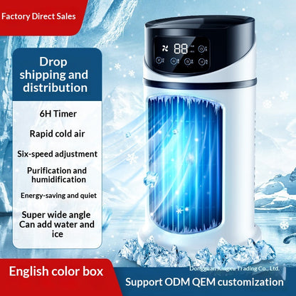 Portable Air Conditioner USB Mini Air Conditioner Air Cooler Fan Water Cooling Fan Air Conditioning Air Cooler for Home Office