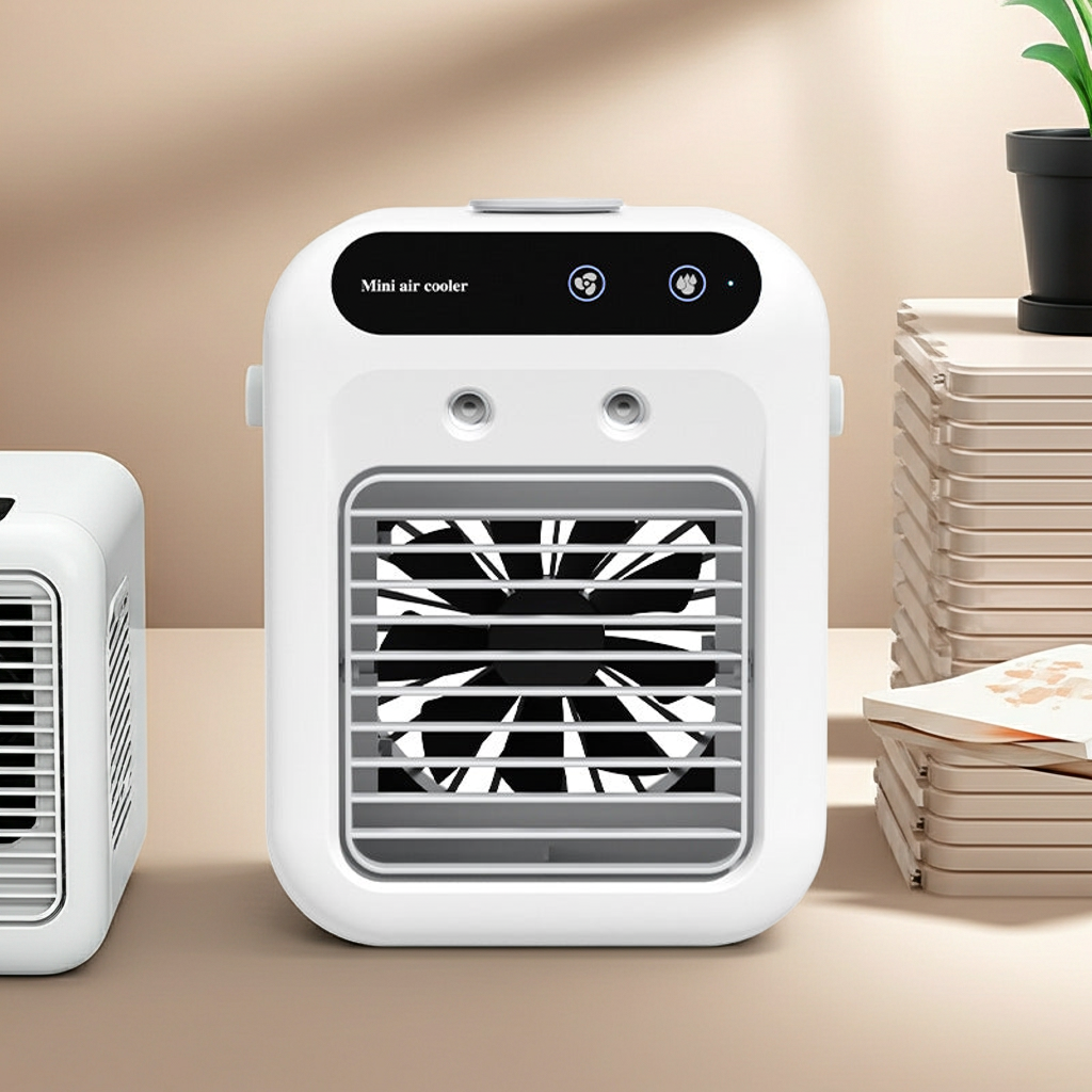 Miniklim Climatiseur Portable USB – Ventilateur Refroidisseur d'air 6 Vitesses, Silencieux, Modèle Y099/A/E"
