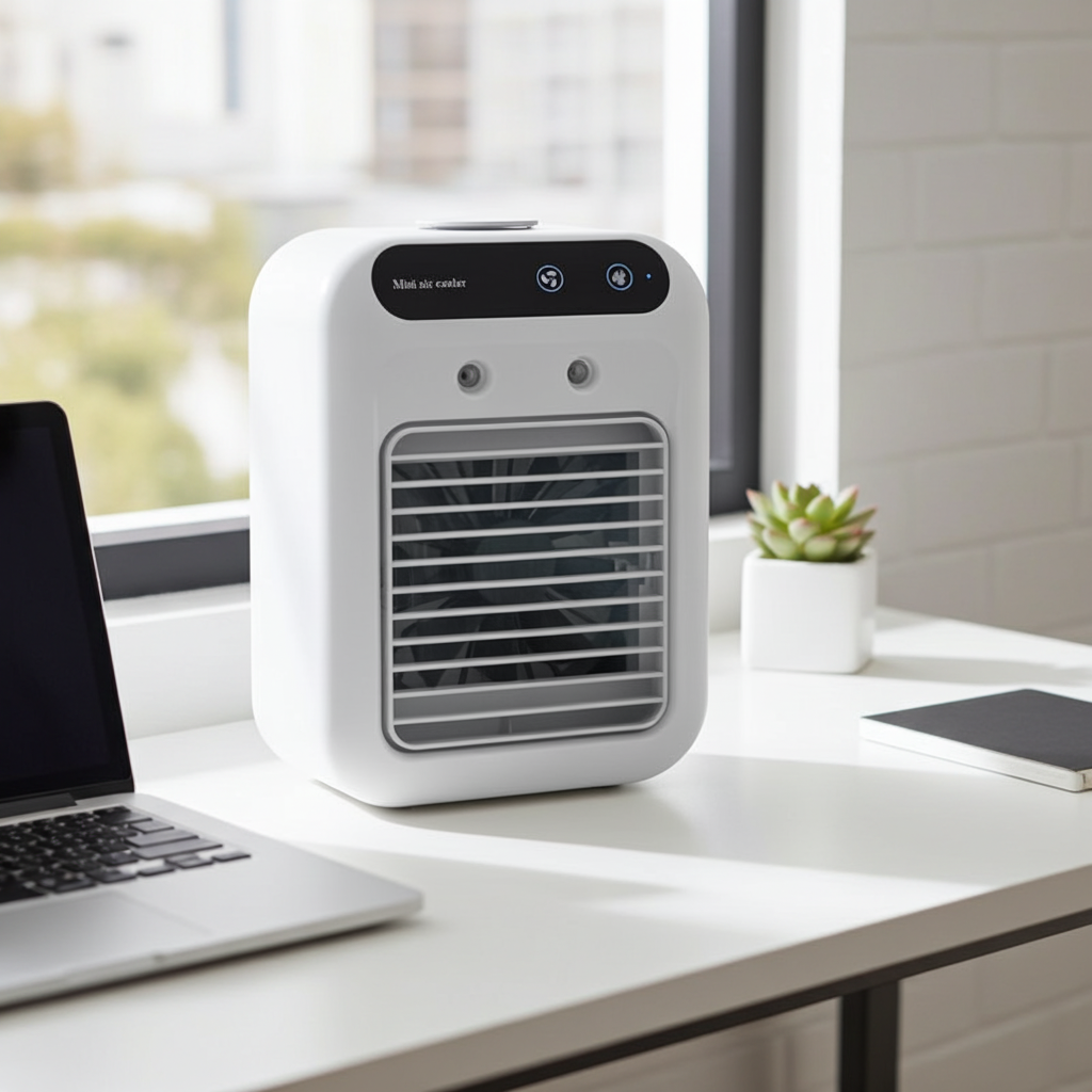 Miniklim Climatiseur Portable USB – Ventilateur Refroidisseur d'air 6 Vitesses, Silencieux, Modèle Y099/A/E"