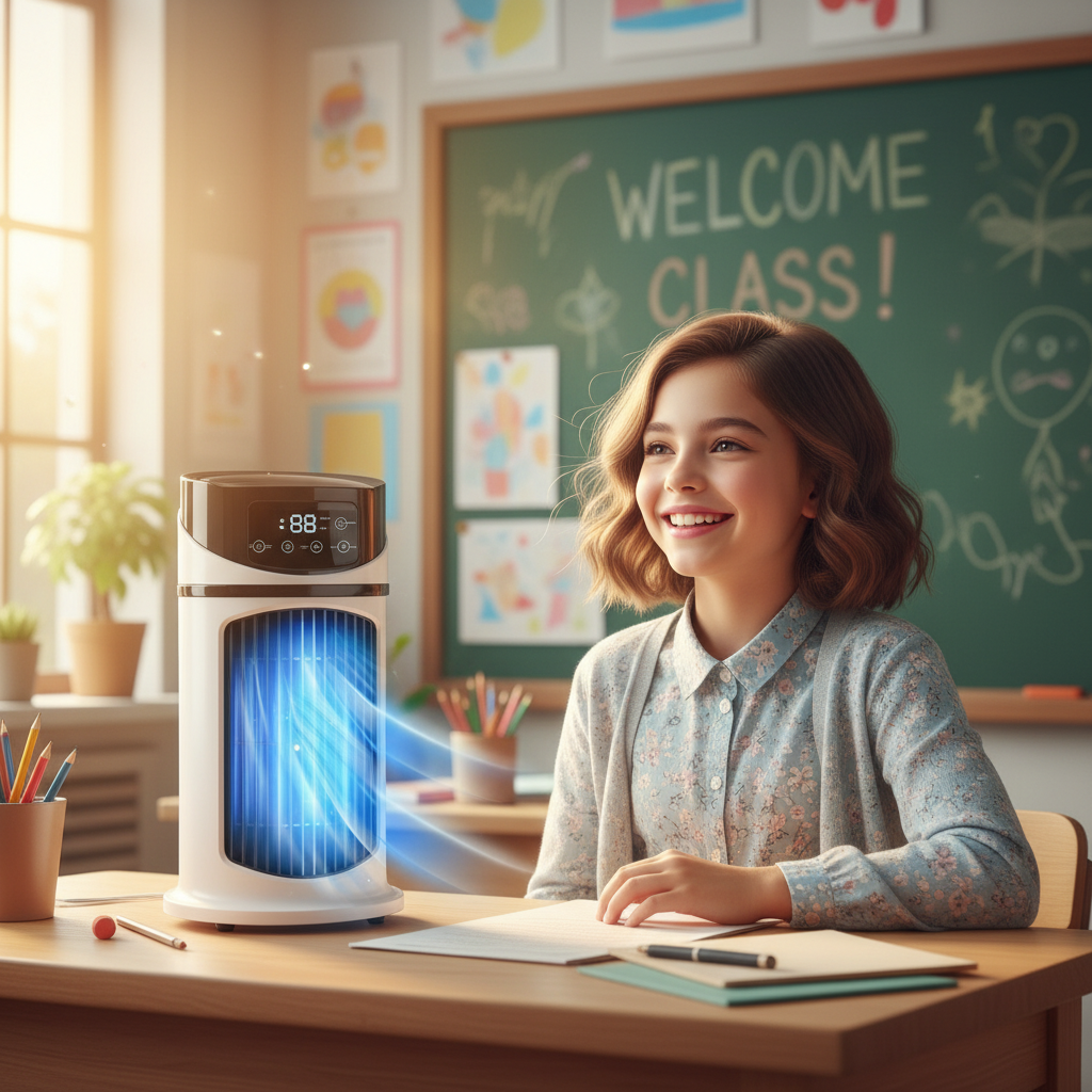 "Miniklim Mini Climatiseur USB Portable – Refroidisseur d'air avec Humidificateur, Ventilateur Bureau/Maison, Modèle L7/L8"